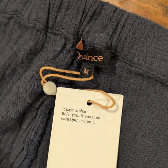 Quince Organic Cotton Gauze Straight Leg Pant - Picture 4 of 8